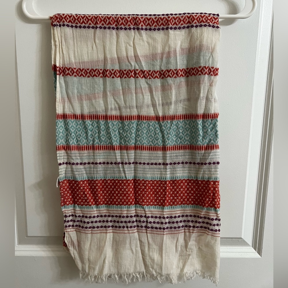 LOFT Raw Edge Fringe Scarf